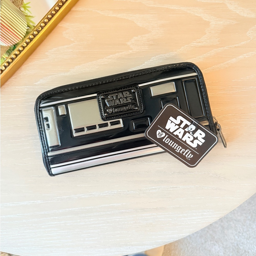 Loungefly Star Wars Black and Silver Wallet